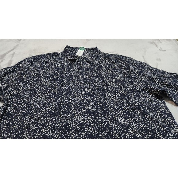 Julian & Mark Men's XXL Navy Blue Printed Short Sleeve Polo Shirt NWOT - Picture 3 of 7